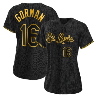 Nolan Gorman Men's Nike Light Blue St. Louis Cardinals Alternate Replica Custom Jersey Size: Medium